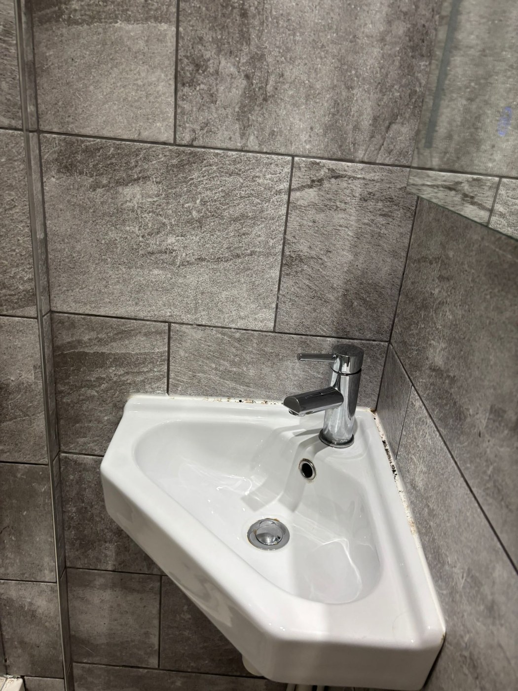 Clean bathroom sink after deep cleaning